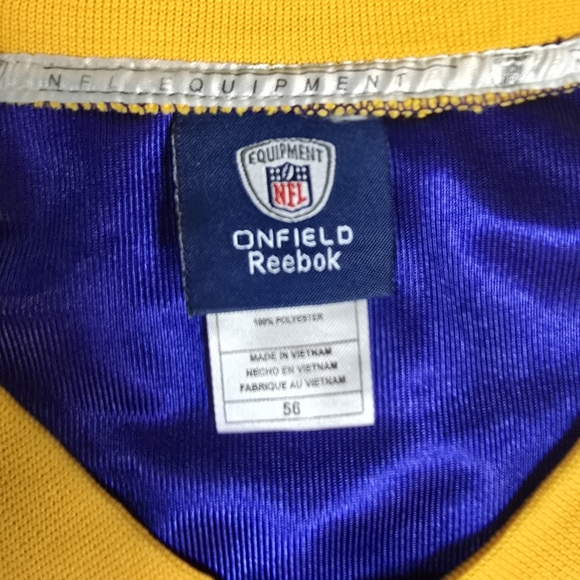 MINNESOTA VIKINGS PERCY HARVIN #12 NFL EQUI. ONFIELD REEBOK UNISEX JERSEY - Picture 10 of 12